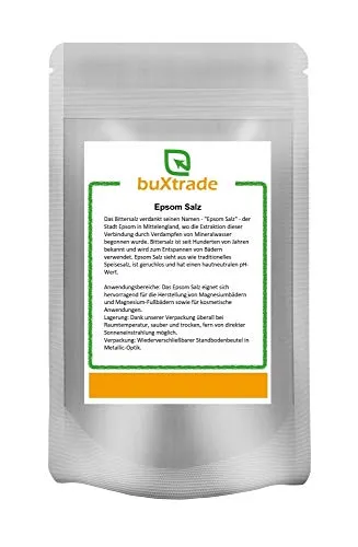 Epsom Salz | Bittersalze | Magnesiumsulfat | Pharmaqualität | Buxtrade | verschiedene Größen (100g)