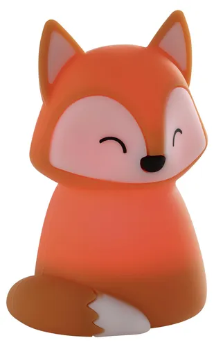 EGLO LED Nachtlicht Castellino, Akku Tischlampe Fuchs, Kinderzimmer Deko Mädchen Jungen, Nachttischlampe Kinder Baby, touch bedienbar, warmweiß, RGB