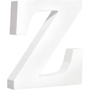 Rayher Schriftzug 62677000, aus Holz, Aufsteller, Z, 3D-Buchstabe, 10 x 11 cm