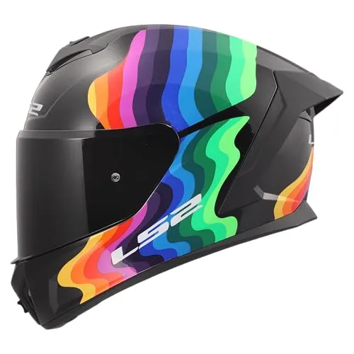 LS2 FF820 Rapid III Flow Helm, schwarz/bunt, XXS (51/52) - Urban-touring-Helm mit leichtem HPTT-Material für optimale Leistung und Haltbarkeit. Ideal für Stadtverkehr und Touren, ausgestattet mit einem atmungsaktiven, waschbaren Innenfutter und einem sicheren Ratschenverschluss.