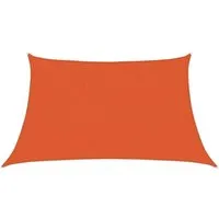 vidaXL Sonnensegel 160 g/m2 Trapezform Orange 3/4x2 m - Zubehör für Pavillons: Langlebiges HDPE Sonnensegel mit 90% UV-Schutz für angenehmen Schatten im Garten, auf der Terrasse oder Balkon.