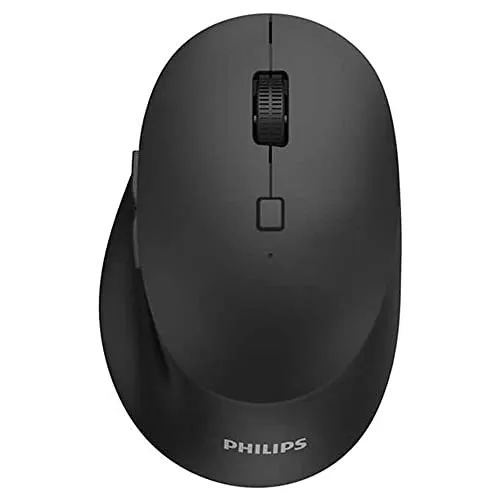 Philips SPK7607 Wireless Maus 3200 dpi - Ergonomische Bluetooth Maus mit 3200 dpi für präzise Steuerung und nahtlose Verbindung zu mehreren Geräten – ideal für Büro und Home Office.