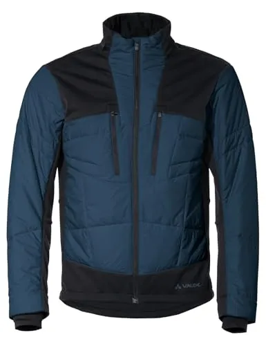Vaude Herren Mens Minaki Jacket IV - Dark Sea, M EU - Wärmende Mountainbike Isolationsjacke mit wasserdichtem Spritzschutz und recyceltem Polyester für umweltbewusste Abenteuer.