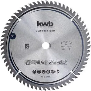 Kwb 587168 Hartmetall Kreissägeblatt 200 x 16mm von KWB