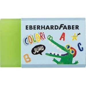 Eberhard-Faber Radiergummi Colori, 585418, für Blei- und Buntstifte, sortiert, Kautschuk