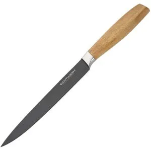 Echtwerk Schinkenmesser Classic Black Edition, Akazienholzgriff, Edelstahlklinge 20 cm