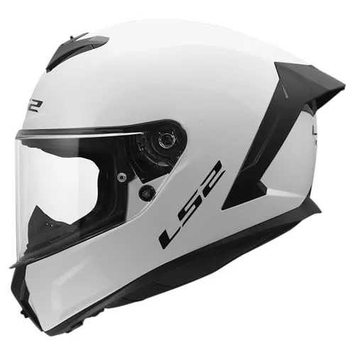 LS2, Integraler Motorradhelm RAPID III SOLID Gloss White, L