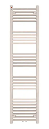 MERT Badheizkörper 400*1600 mm, Mittelanschluss - Heizkörper für Badezimmer, gerade, in Verkehrsweiß, mit hoher Wärmeleistung von 567 Watt bei 75°C, ideal für effiziente Beheizung und modernes Design.
