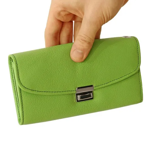 Hamosons Kellnerbörse Profi Kellnerbörse, Kellnergeldbeutel, Nappa-Leder, Mai-Grün, Hamosons