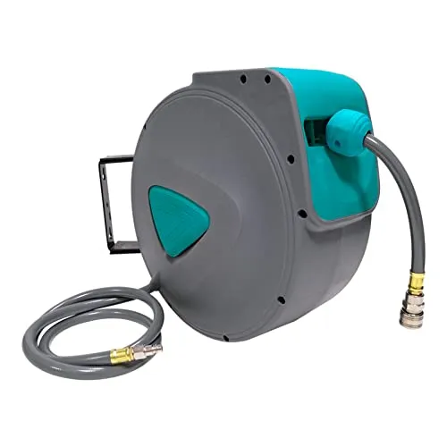 Aufun 10m Druckluftschlauch Aufroller automatisch 1/4'' Anschluss
