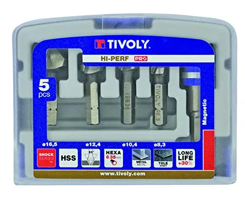Tivoly Fräser-Serie für Senk- und Entgratarbeiten Ø 8.3/10.4/12.4/16.5 mm (21300000)