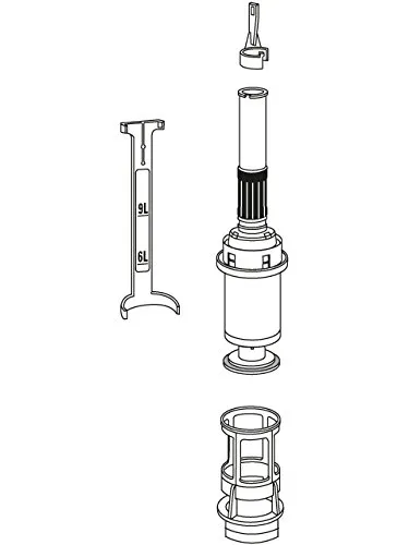 Mepa Ablaufventil-Set mit: Füllventilhalter,Niederhalter
