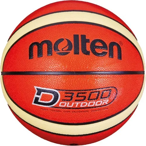 Molten Basketball B7D3500 - Hochwertiger Outdoor-Basketball - Bälle - Der Molten Basketball B7D3500 ist ideal für Outdoor-Training, langlebig und griffig dank Synthetik Leder, Größe 7.