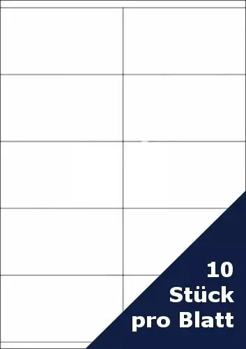 Soennecken Etiketten 105 x 57 mm kompatibel zu Avery Zweckform 3425, weiss 1000