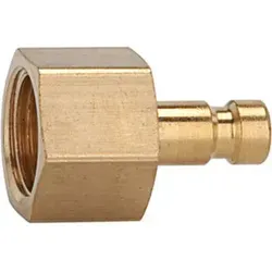 Riegler Nippel für Kupplungen NW 2,7, Messing blank, M5 IG, SW 7