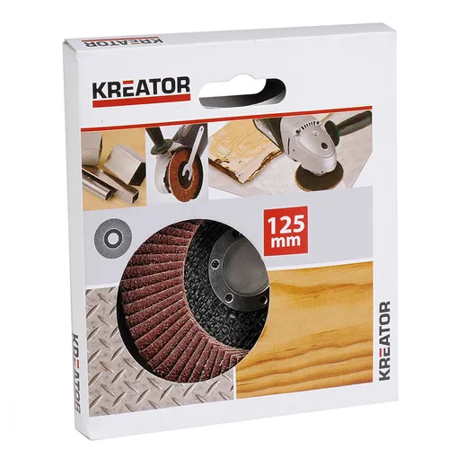 Schleifscheibe Durchmesser 125 mm Körnung G120 fein Fächerschleifscheibe