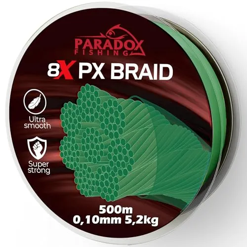 Paradox Fishing 8X PX geflochtene Angelschnur 500M von Paradox Fishing