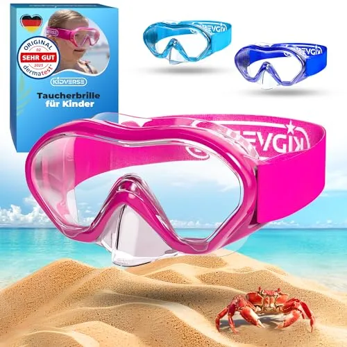KIDVERSE Taucherbrille Kinder mit Nase