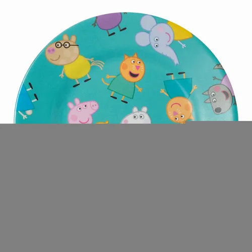 Kindergeschirr Melamin Teller Peppa Pig 20cm von Petit Jour Paris