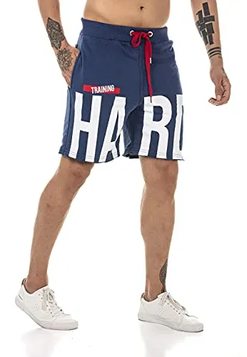 Redbridge Premium Shorts Trainingshose kurz Jogginghose Sporthose Blau L