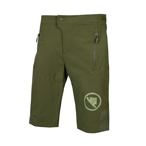 Endura MT500 II Kinder Bikeshort - Oliv Dunkelgrün 9-10Y - Fahrradbekleidung für Kinder, strapazierfähige Bikeshorts mit hervorragender Bewegungsfreiheit für unbeschwerte Abenteuer auf dem Rad.
