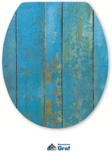 aquaSu® WC-Sitz mit Absenkautomatik – Dekor Treibholz