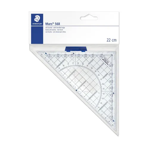 Staedtler Geodreieck 22cm Acryl m.Griff trans