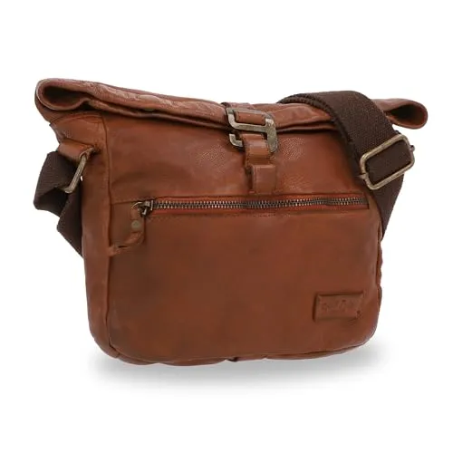 Gusti Leder Umhängetasche Auna - Vintage Handtasche aus Rindsleder in Braun - Entdecke die stilvolle 