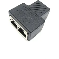 Covvy Steckverbinder Frauen Spalterin Netzwerk 1 2 Port RJ45