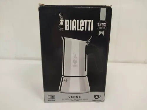 Bialetti Venus Induction - Edelstahl Espressomaschine für 4 Tassen, nachhaltig und ideal für aromatischen italienischen Kaffee