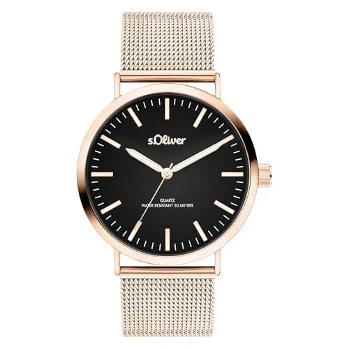 s.Oliver Damenuhr Roségold 38 mm