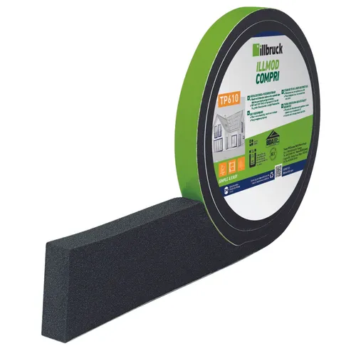 illbruck Profi Fugen Kompriband TP610 illmod eco Größe 15/5-12  Rolle 4,3 m grau