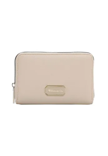 Tamaris Geldbörse Wallet Beige – Stilvoll und Praktisch - Beige Geldbörse im Querformat mit 8 Einsteckfächern und 6 Kartenfächern. Aus robustem Material gefertigt, ideal für den täglichen Gebrauch und eine elegante Ergänzung Ihres Outfits.