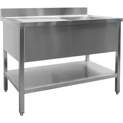 SARO Spültisch mit 1 Becken, 600 mm Tiefe, 1400 mm