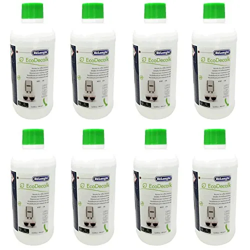 8er Pack DeLonghi Entkalker EcoDecalk für Kaffevollautomaten DLSC500 / 8004399329492 - 500ml
