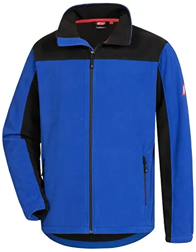 MOTION TEX PLUS Fleecejacke - windfeste Jacke für Freizeit & Arbeit in Blau Größe L