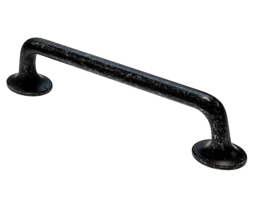 Küchengriff Schrankgriff BA 128mm Schwarz antik Landhausstil Möbelgriff *664