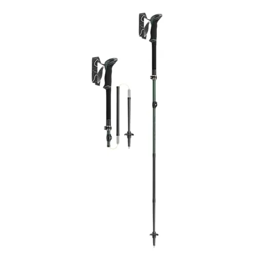 Leki Makalu FX Carbon Wanderstöcke 110-130cm - grün - Leichter Faltstock mit ergonomischem Griff, perfekt für anspruchsvolles Trekking und optimale Unterstützung auf jedem Terrain.