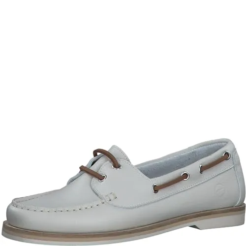 Tamaris Damen Moccassins Leder - Offwhite, Größe 37 EU - Elegante Leder-Moccassins für Damen mit sicherem Halt durch Schnürung. Der klassische Look und die bequeme Passform machen sie zum idealen Begleiter für den Alltag.