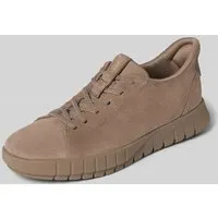 Geox Damen Sneaker FLEXTRIDE Plus braun 39 - Damen-Sneaker mit atmungsaktiver RESPIRA Technologie und Spherica PLUS für verbesserten Dämpfungseffekt. Ideal für schnellen Einstieg ohne Bücken – perfekt für aktive Frauen!