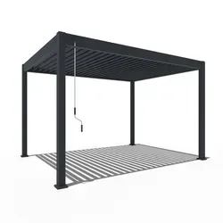Weide Deluxe Pergola aus Aluminium 3x4m mit Lamellendach von Weide