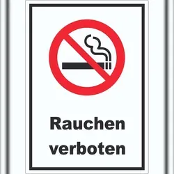 Produktbild Rauchen Verboten Aufkleber A8