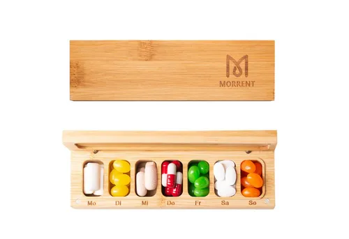 MORRENT Pillendose Tablettenbox 7 Tage - Einfaches Füllen - Medikamentenbox - Pillendose