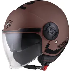 FC-Moto Ralgo Jethelm, schwarz-braun, Größe XS für Männer