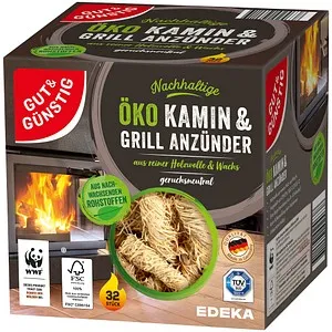 GutundGünstig Grillanzünder Öko Kaminanzünder – Nachhaltig und effektiv