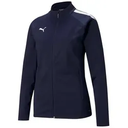 PUMA Damen Sweater Peacoat-Puma White, XL - Sportjacke aus recycelten Materialien mit dryCELL-Technologie für optimalen Feuchtigkeitstransport und trockenen Tragekomfort. Ideal für aktive Frauen, die Wert auf Nachhaltigkeit legen.