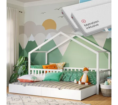 Bellabino Hausbett Vils 90x200 cm mit Rausfallschutz