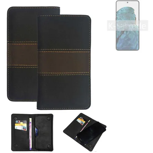Handy Hülle für Nothing Phone (3a) Wallet Case + Cover Handyhülle Tasche Brau