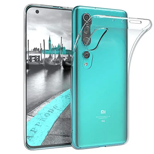 EAZY CASE Hülle kompatibel mit Xiaomi Mi 10 5G / Mi 10 Pro 5G Schutzhülle Silikon, Ultra dünn, Slimcover, Handyhülle, Silikonhülle, Backcover, Durchsichtig, Klar Transparent