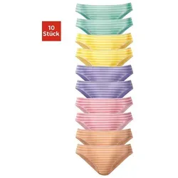 Bikinislip VIVANCE für Kinder, Gr. 176, bunt gestreift in silber von Vivance